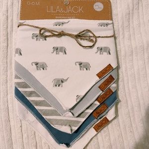 Lila & Jack bandana bib set 0-6M